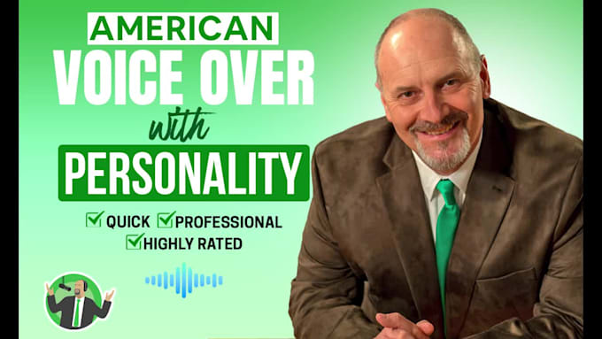Best Deals! I will record a professional american male voice over  for $55