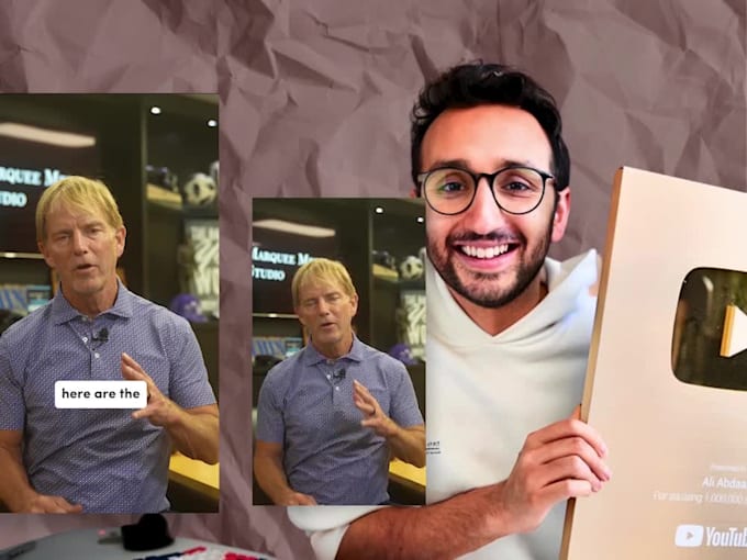 edit your short form content in ali abdaal style