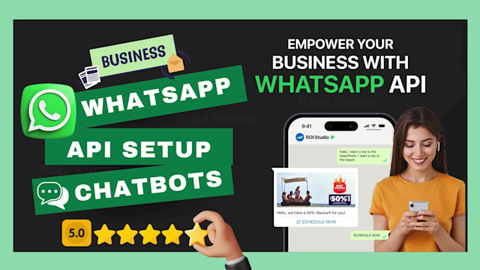create whatsapp business API and build whatsapp chatbots