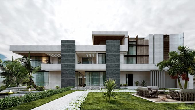 do architectural 2d planning , 3d modeling and rendering