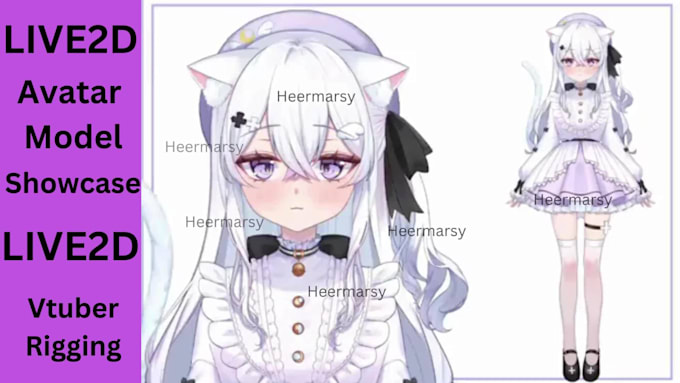 do draw live2d design 2d vtuber commission streaming avatar 3d streaming