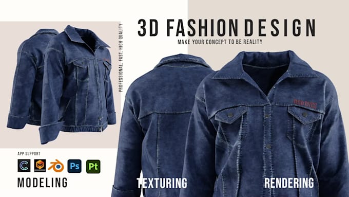 make clo 3d clothes modeling , texturing and animation