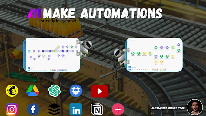 do automations for you using make, formerly integromat
