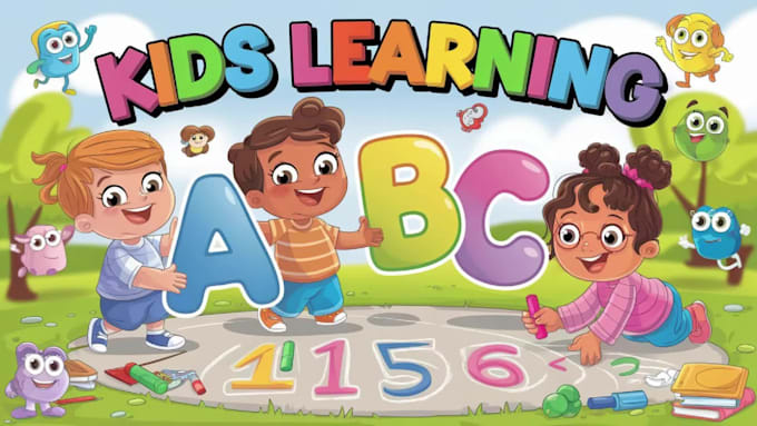 create kids learning videos for youtube animation for kids