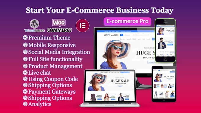 build stunning ecommerce sites using wordpress and elementor for maximum sales