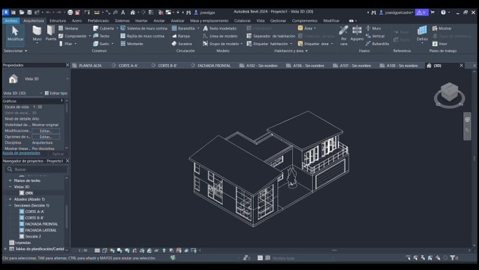 Redraw architectural floor plans in revit by Josedgpelcastre | Fiverr