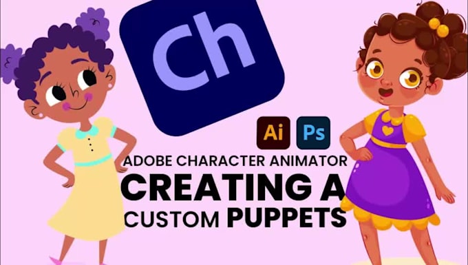 do high quality adobe character animator puppet creation