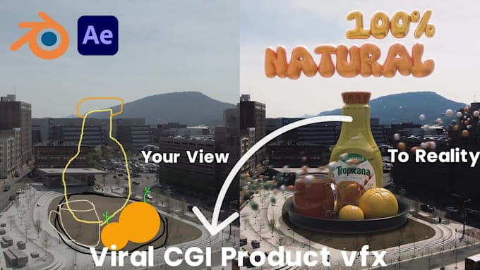 create hooking 3d vfx ads for your product