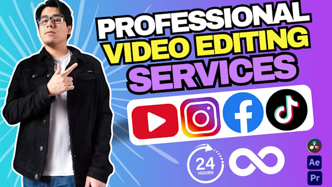 do professional video editing for youtube or social media platforms