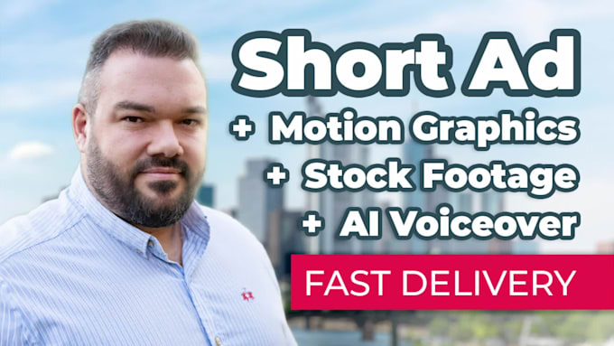 create engaging video ads with stock footage and motion graphics