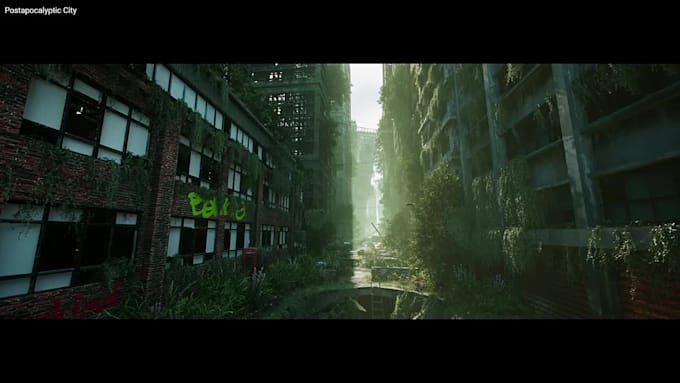 do realistic 3d illustration and background concept art
