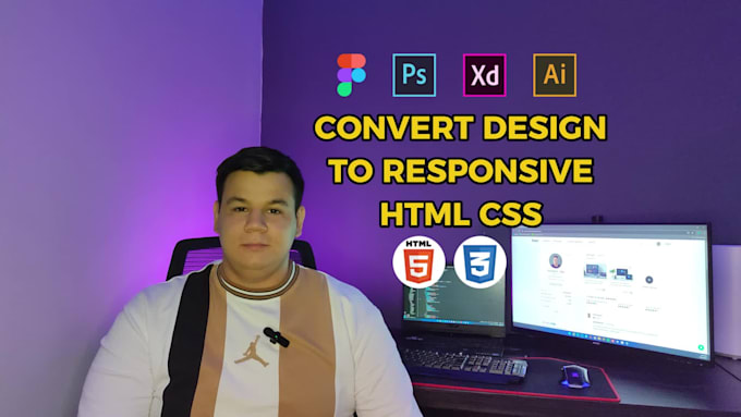 convert figma to HTML pixel perfect responsive website with tailwind CSS