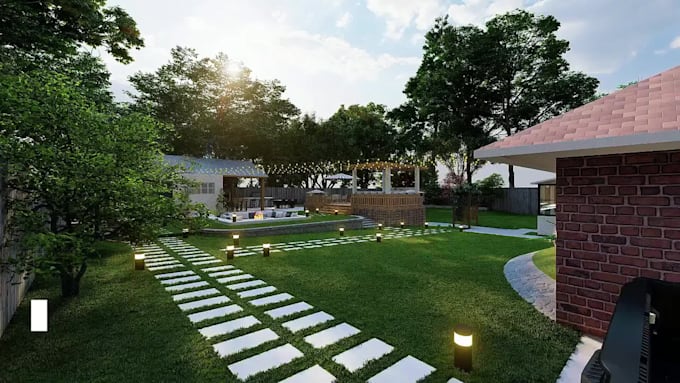 do landscape design, backyard, garden, exteriors