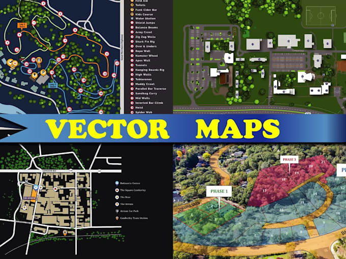 Do vector map design, event map, city map, map illustration by Zaki ...