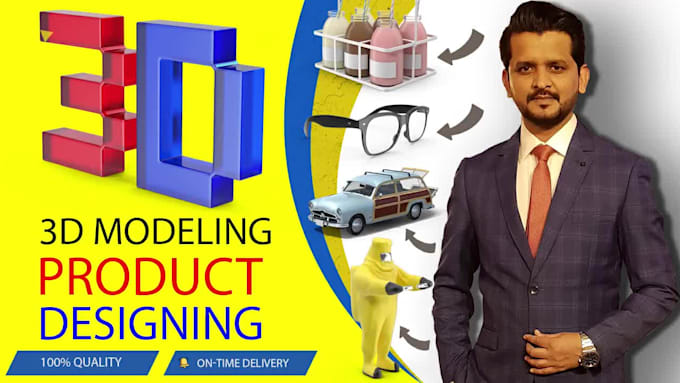 do 3d product modeling, product rendering and 3d cad design