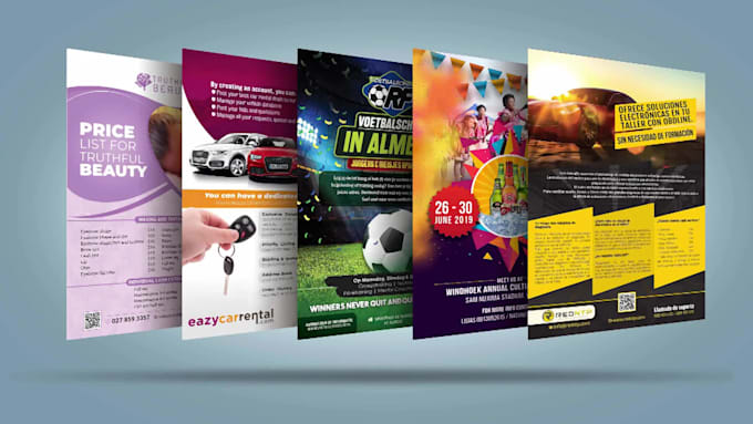 design professional flyer or poster for your business