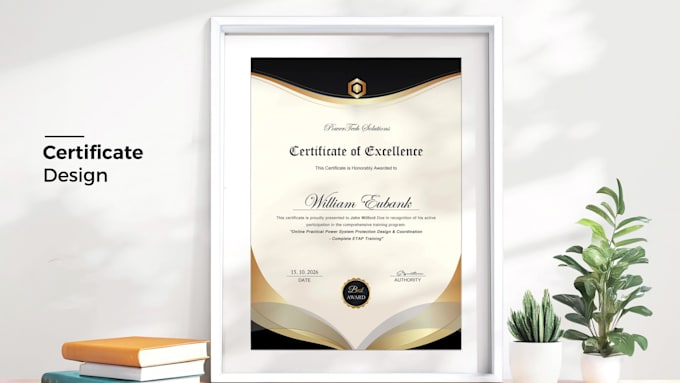 Design certificates of awards, completion, achievements, and ...