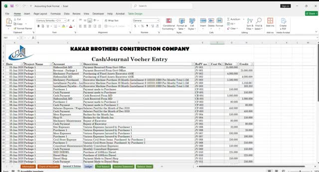 design excel sheet for accounting bookkeeping financial reports