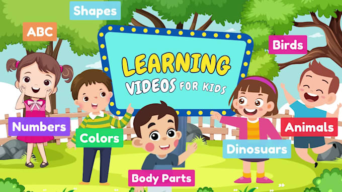 create kids learning videos for youtube