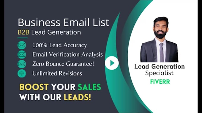 do manual lead research and verified email list