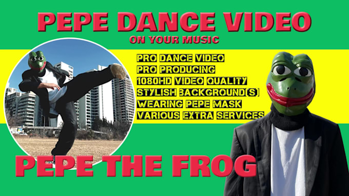 Create pepe the frog meme dance video promo with mask by Hooferism | Fiverr