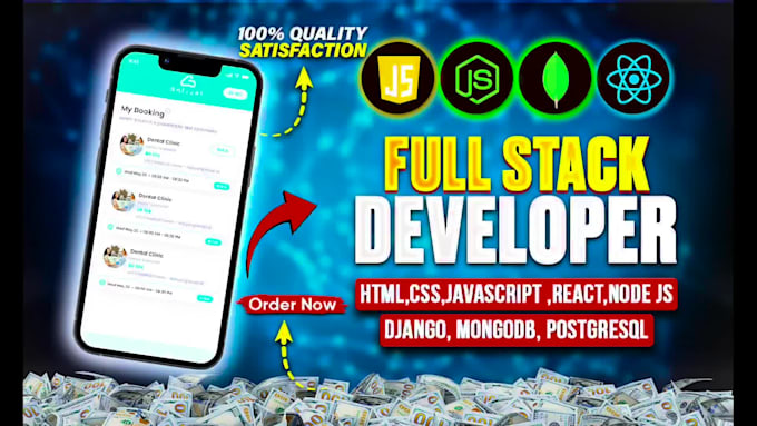 Design and develop custom full stack website with modern tech by M ...
