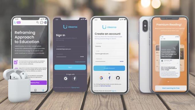 develop flutter mobile app for android and ios