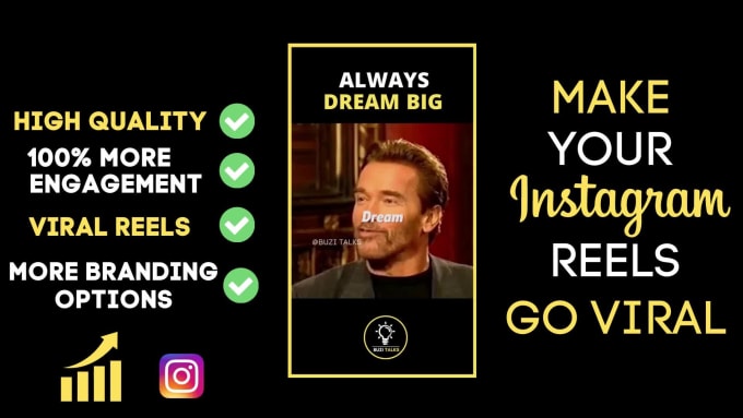 Make fully customized instagram motivational reels by Hursunposts | Fiverr