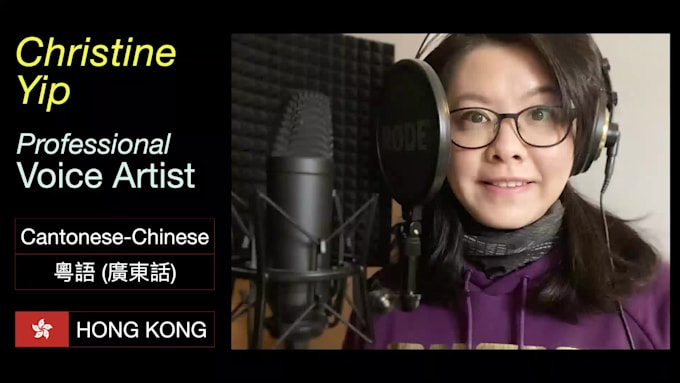 provide cantonese voice over and voice acting