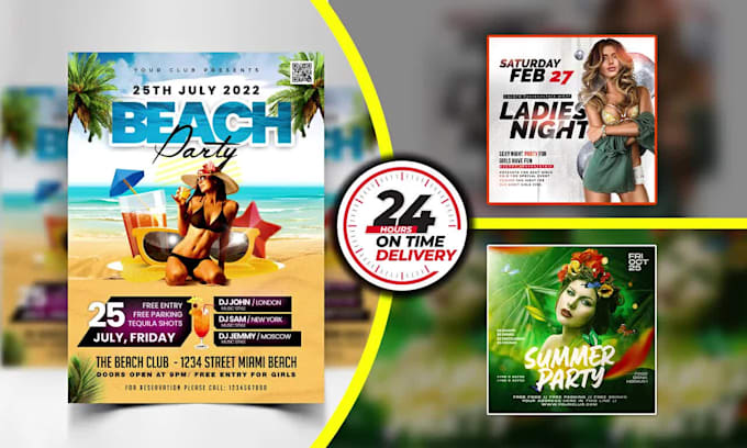 do an attractive event flyer design, poster design in 6 hrs