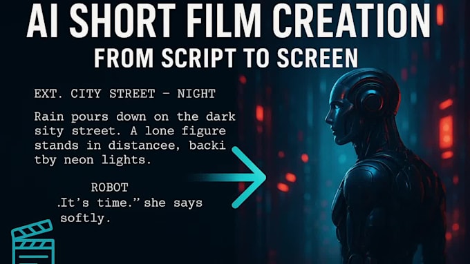 create you a short film or an animated visual storyboard