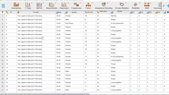 offer quality data analysis using r, spss, stata and python