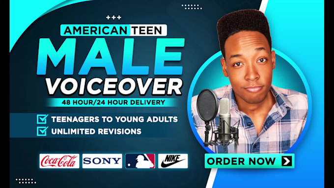 voice over a natural animated young kids male teen voiceover