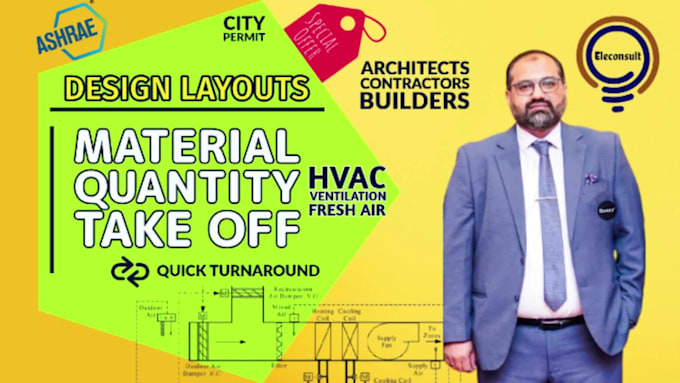 do hvac design, load calculation, boq for city permits