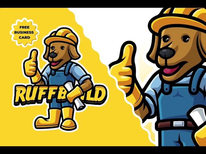 Create cute cartoon logo design for business brand with full copyright