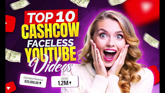do youtube automation create top 10 cash cow videos, faceless channel