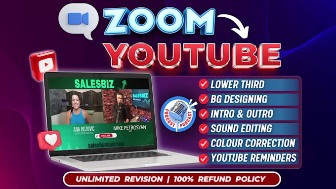 edit your podcast or zoom recording into an engaging youtube ready video