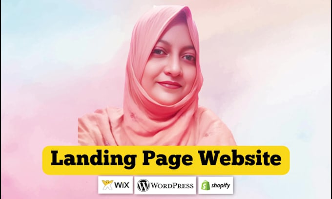 design responsive landing page website by wordpress, wix, shopify, squarespace