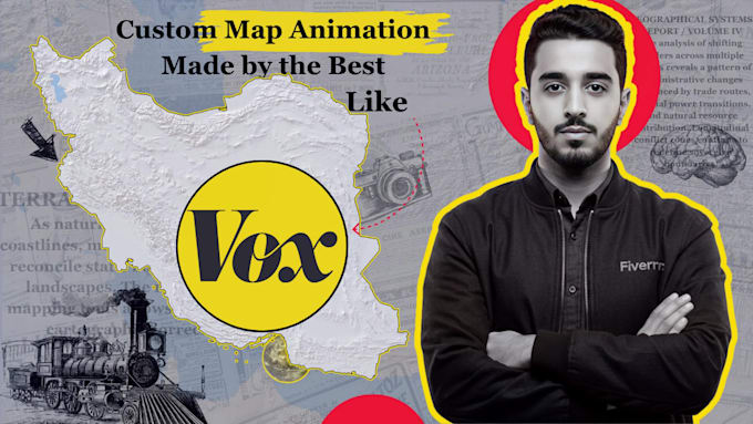 create vox  style map animation or johnny harris style custom map for youtube