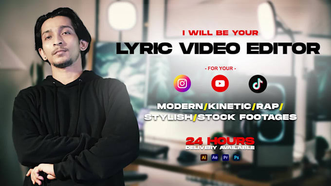 make animated lyric music video