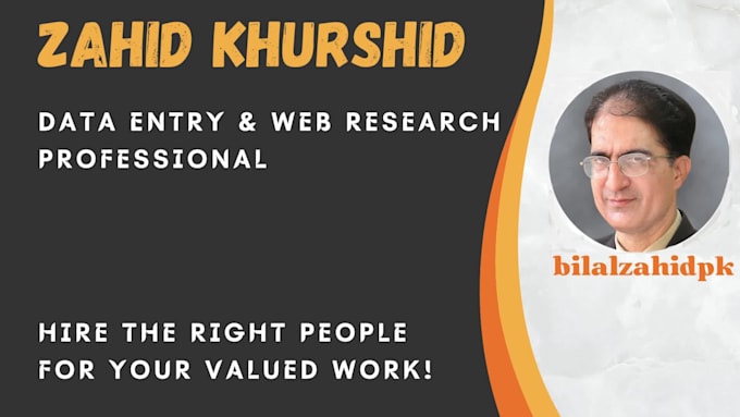 do data entry, web search, data scraping, excel and lead generation work