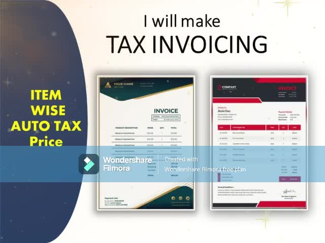 create auto tax invoice and inventory control system