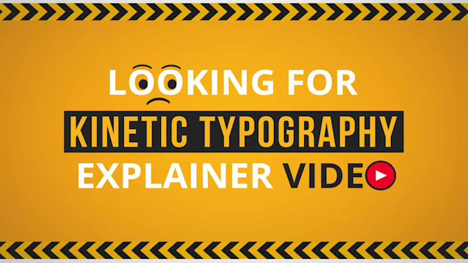 create custom kinetic typography animated explainer video with motion graphics