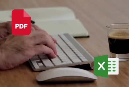 convert PDF to excel