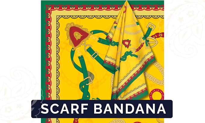 design a custom scarf bandana pattern for you