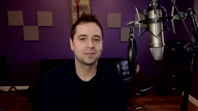 record a male voice over or radio jingle