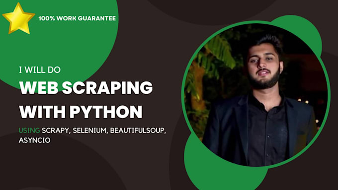 do web scraping, automation, data mining using python scrapy selenium pandas