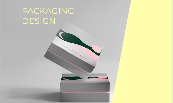create unique modern product packaging and label design