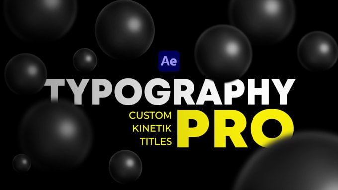 create professional kinetic typography and text animations