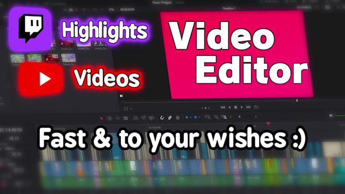 do video editing for youtube, stream highlights, or irl content